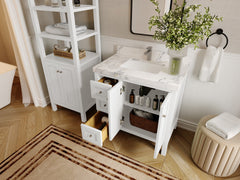 Nashville 36 in. W x 22 in. D Center Sink Bathroom Vanity - photo 3