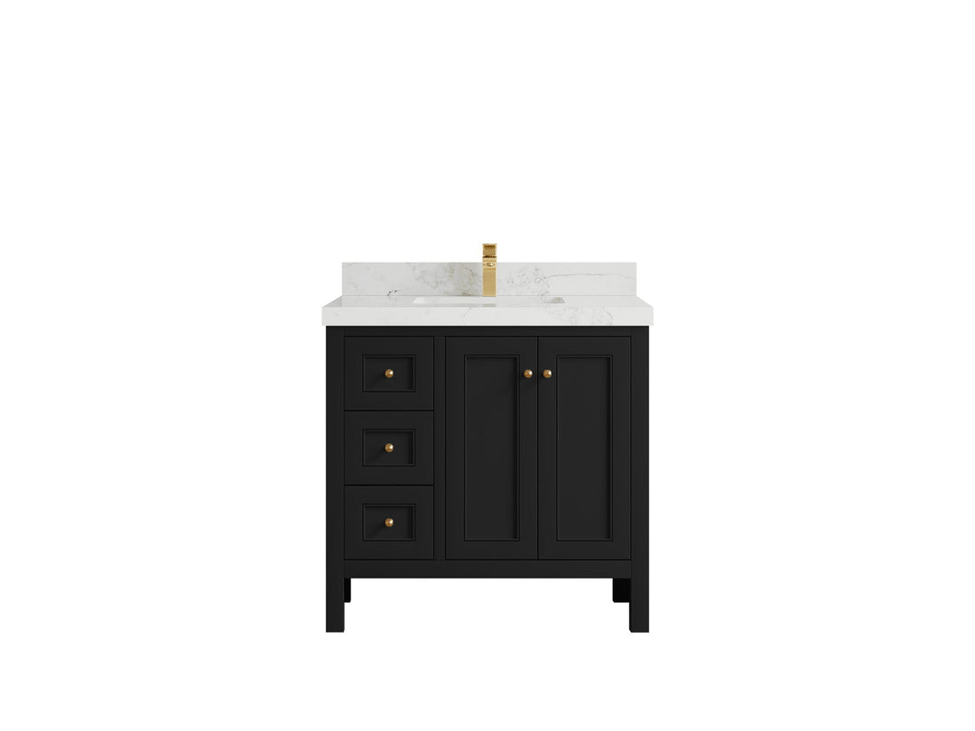 Nashville 36 in. W x 22 in. D Center Sink Bathroom Vanity - Willow Bath and Vanity