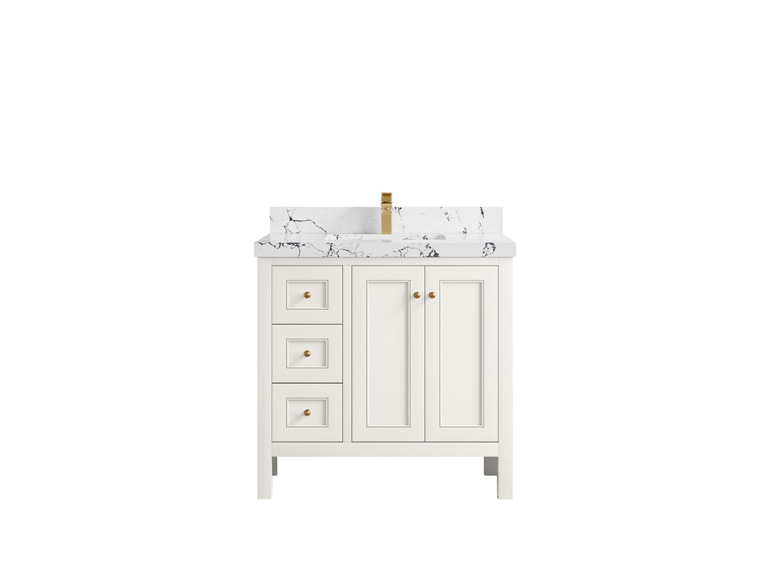 Nashville 36 in. W x 22 in. D Center Sink Bathroom Vanity - Willow Bath and Vanity