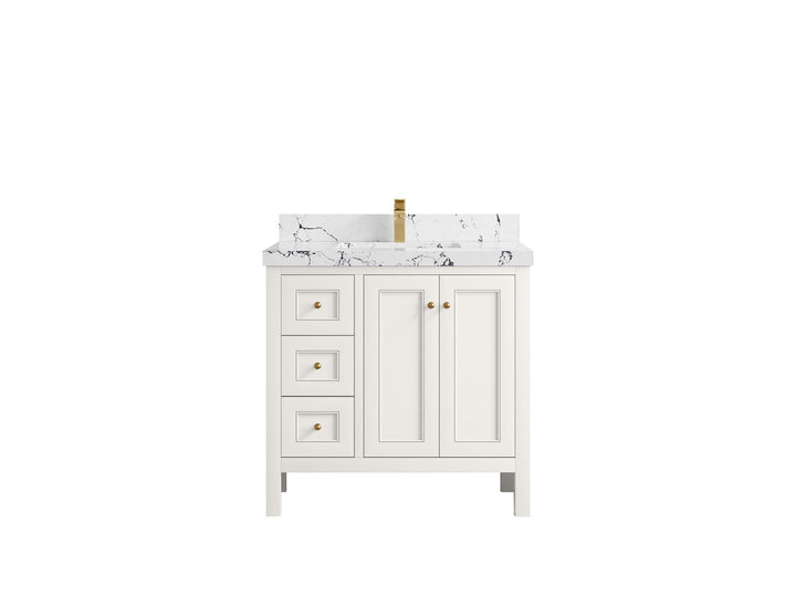 Nashville 36 in. W x 22 in. D Center Sink Bathroom Vanity - photo 49