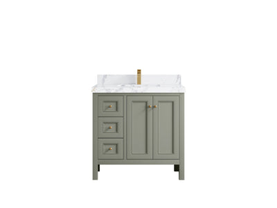 Nashville 36 in. W x 22 in. D Center Sink Bathroom Vanity - Willow Bath and Vanity