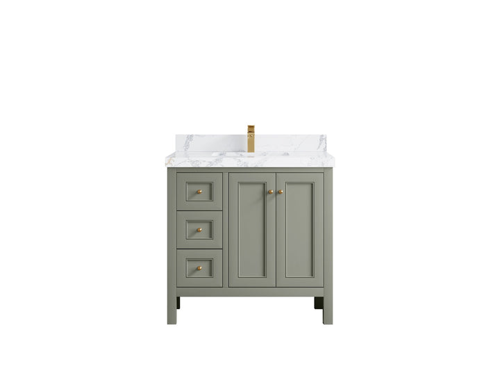 Nashville 36 in. W x 22 in. D Center Sink Bathroom Vanity - photo 25