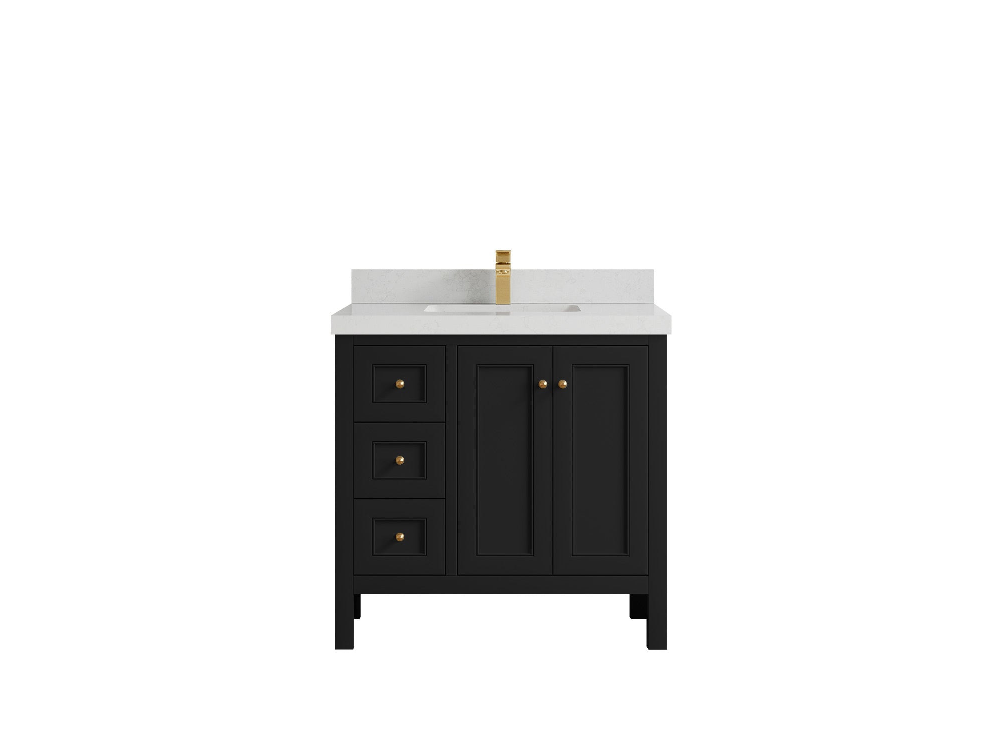 Nashville 36 in. W x 22 in. D Center Sink Bathroom Vanity - Willow Bath and Vanity