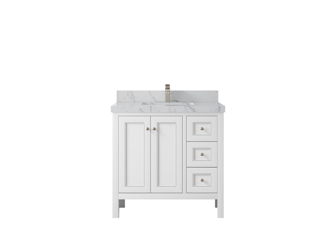 Nashville 36 in. W x 22 in. D Center Sink Bathroom Vanity - Willow Bath and Vanity