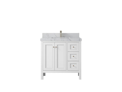 Nashville 36 in. W x 22 in. D Center Sink Bathroom Vanity - Willow Bath and Vanity