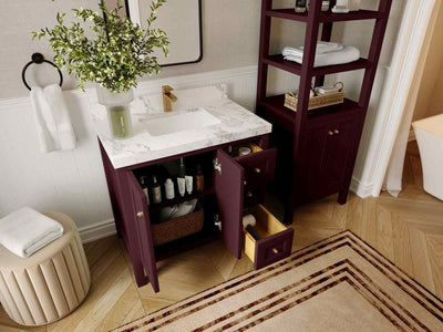 Nashville 36 in. W x 22 in. D Center Sink Bathroom Vanity - Willow Bath and Vanity