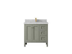 Nashville 36 in. W x 22 in. D Center Sink Bathroom Vanity - photo 41