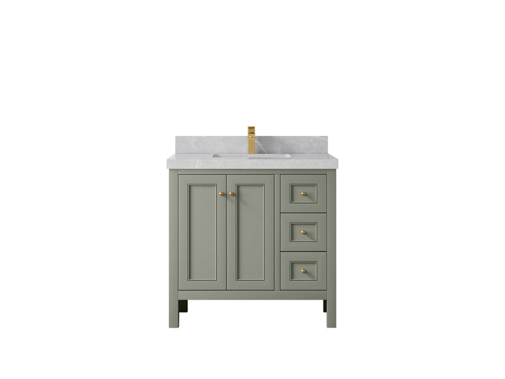 Nashville 36 in. W x 22 in. D Center Sink Bathroom Vanity - photo 41