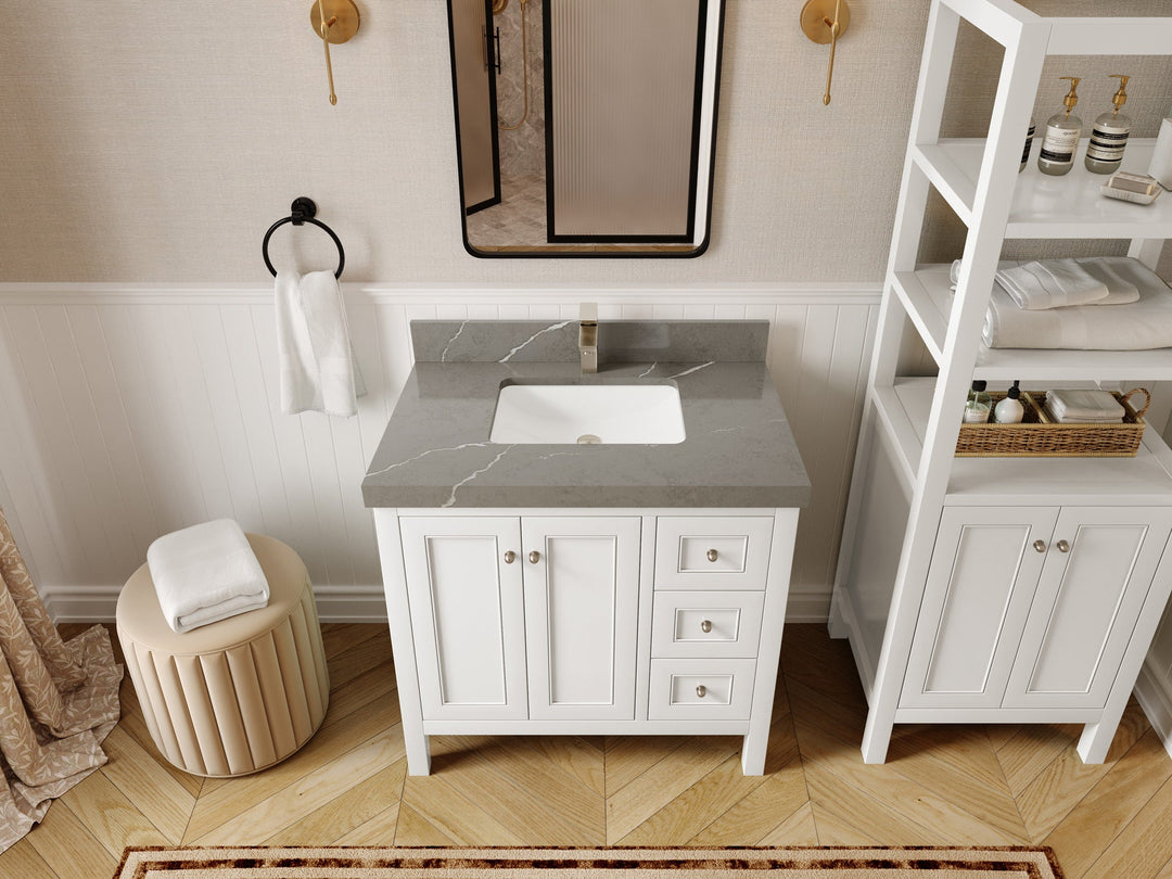 Nashville 36 in. W x 22 in. D Center Sink Bathroom Vanity - Willow Bath and Vanity