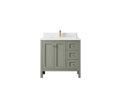 Nashville 36 in. W x 22 in. D Center Sink Bathroom Vanity - photo 35