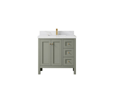 Nashville 36 in. W x 22 in. D Center Sink Bathroom Vanity - Willow Bath and Vanity