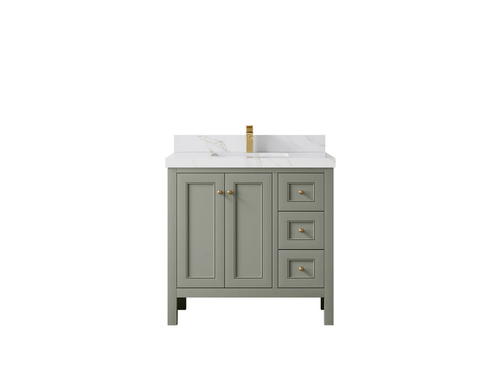 Nashville 36 in. W x 22 in. D Center Sink Bathroom Vanity - photo 27