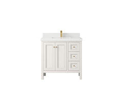 Nashville 36 in. W x 22 in. D Center Sink Bathroom Vanity - photo 15