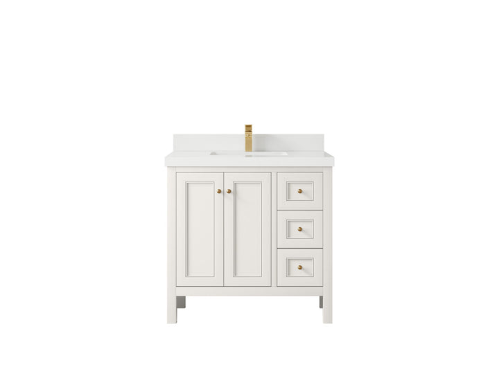 Nashville 36 in. W x 22 in. D Center Sink Bathroom Vanity - photo 15