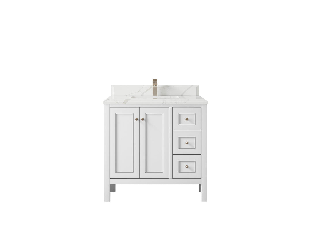 Nashville 36 in. W x 22 in. D Center Sink Bathroom Vanity - Willow Bath and Vanity