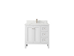Nashville 36 in. W x 22 in. D Center Sink Bathroom Vanity - photo 33