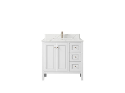 Nashville 36 in. W x 22 in. D Center Sink Bathroom Vanity - Willow Bath and Vanity