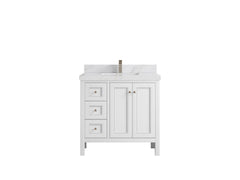 Nashville 36 in. W x 22 in. D Center Sink Bathroom Vanity - photo 26