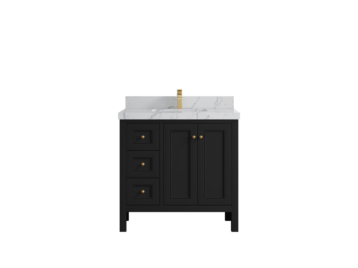 Nashville 36 in. W x 22 in. D Center Sink Bathroom Vanity - Willow Bath and Vanity