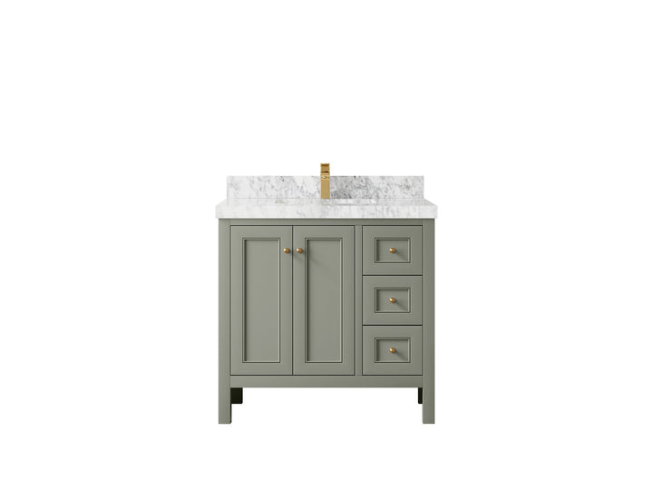 Nashville 36 in. W x 22 in. D Center Sink Bathroom Vanity - photo 29