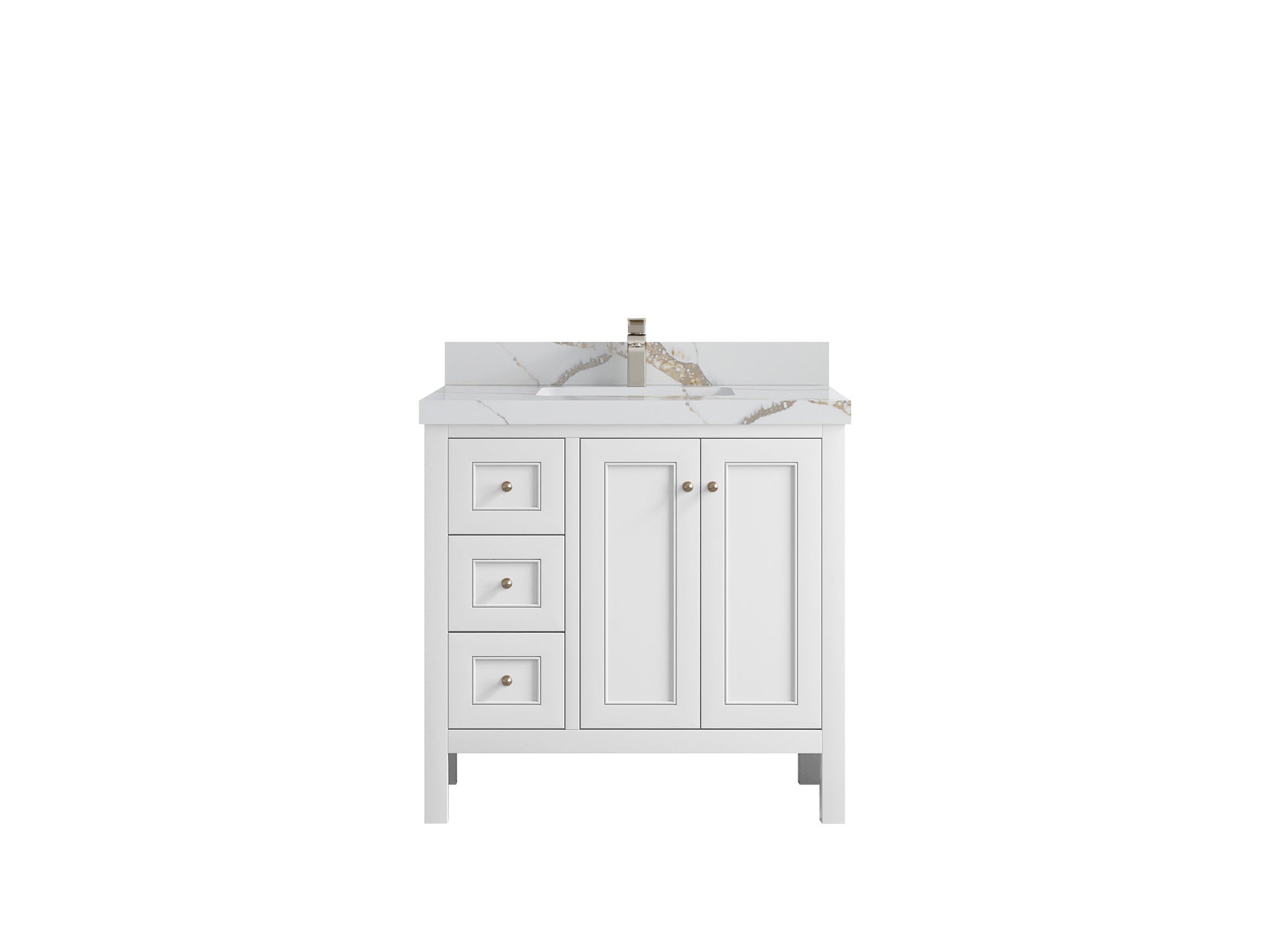Nashville 36 in. W x 22 in. D Center Sink Bathroom Vanity - Willow Bath and Vanity