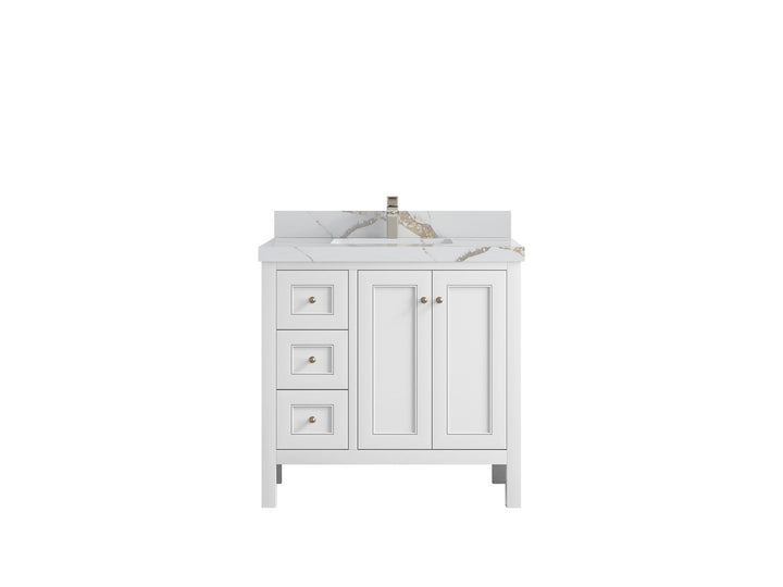 Nashville 36 in. W x 22 in. D Center Sink Bathroom Vanity - photo 18