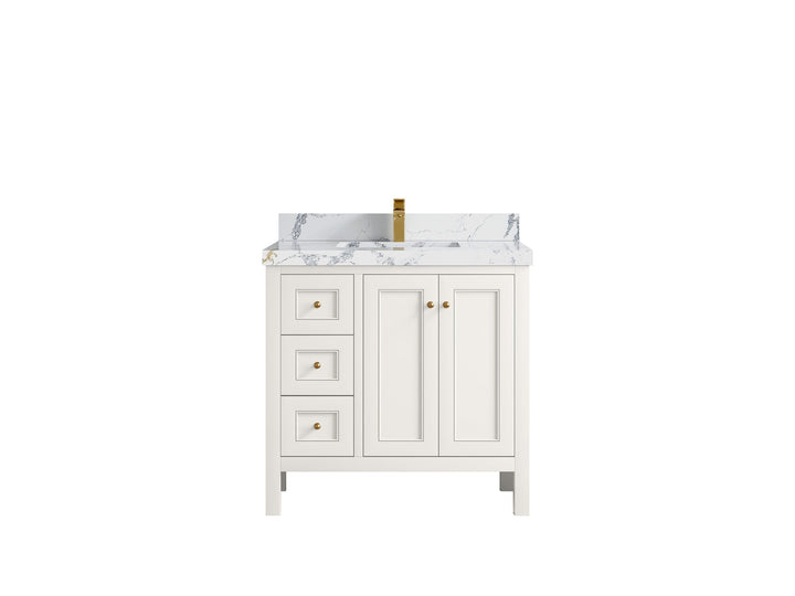 Nashville 36 in. W x 22 in. D Center Sink Bathroom Vanity - photo 25