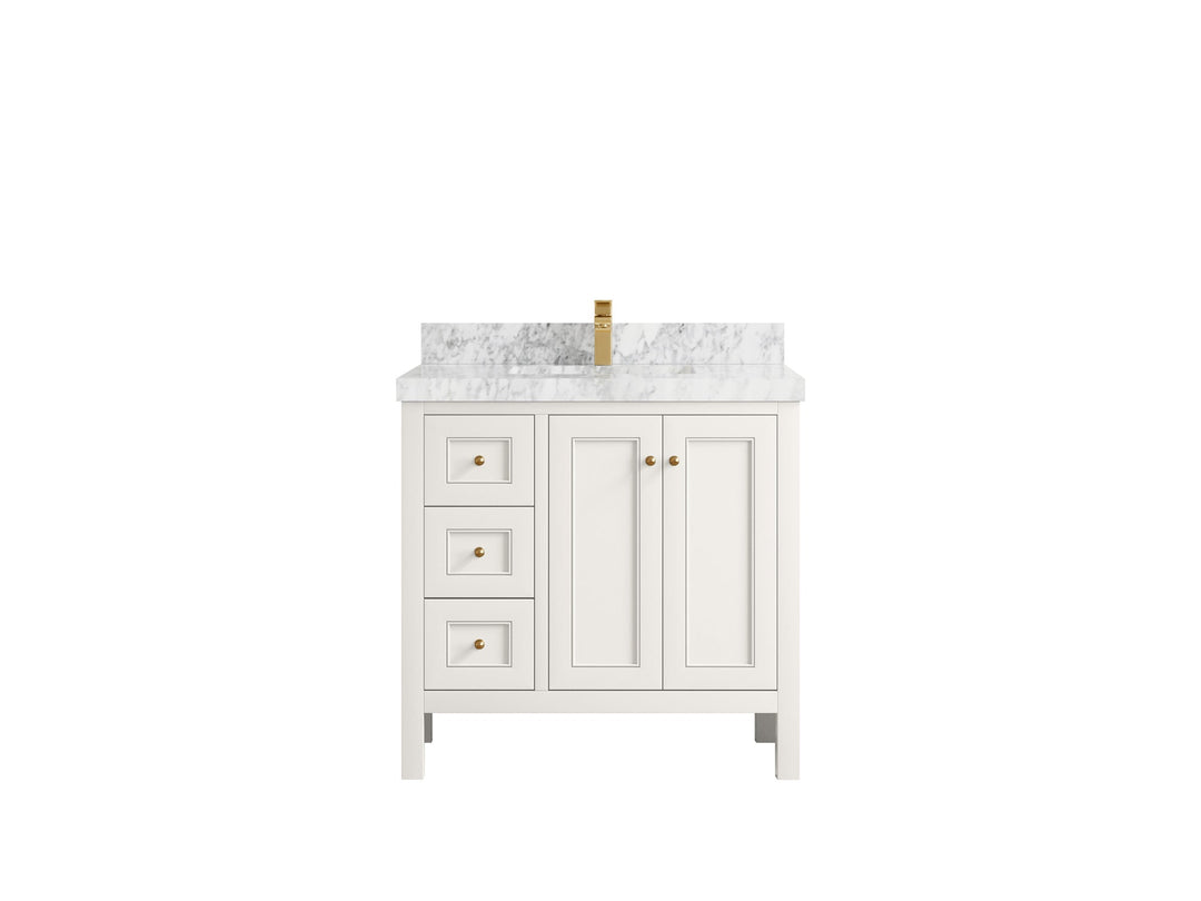 Nashville 36 in. W x 22 in. D Center Sink Bathroom Vanity - Willow Bath and Vanity