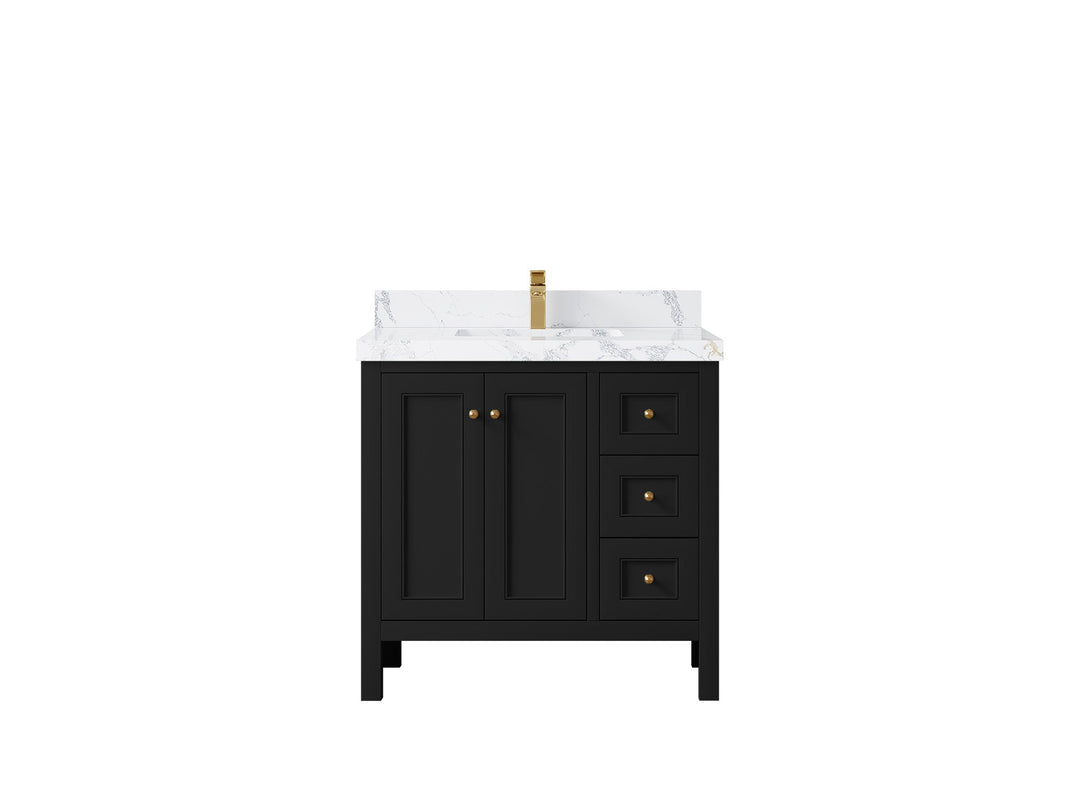 Nashville 36 in. W x 22 in. D Center Sink Bathroom Vanity - Willow Bath and Vanity