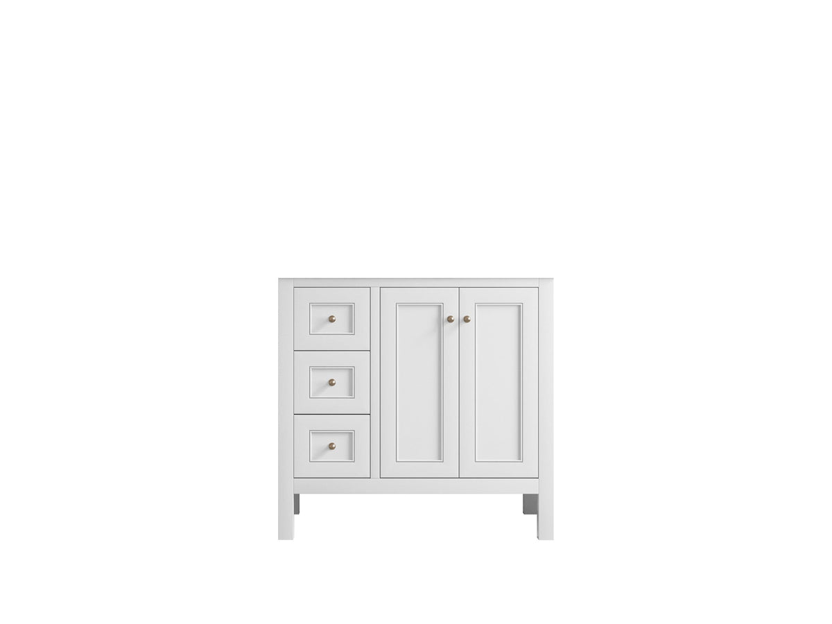 Nashville 36 in. W x 22 in. D Center Sink Bathroom Vanity - Willow Bath and Vanity