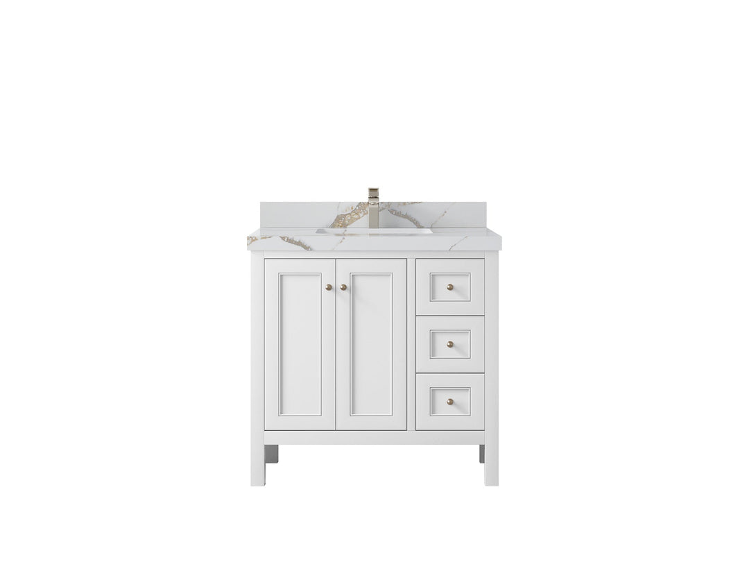 Nashville 36 in. W x 22 in. D Center Sink Bathroom Vanity - Willow Bath and Vanity