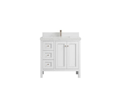 Nashville 36 in. W x 22 in. D Center Sink Bathroom Vanity - photo 38