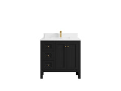 Nashville 36 in. W x 22 in. D Center Sink Bathroom Vanity - photo 17