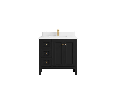Nashville 36 in. W x 22 in. D Center Sink Bathroom Vanity - Willow Bath and Vanity