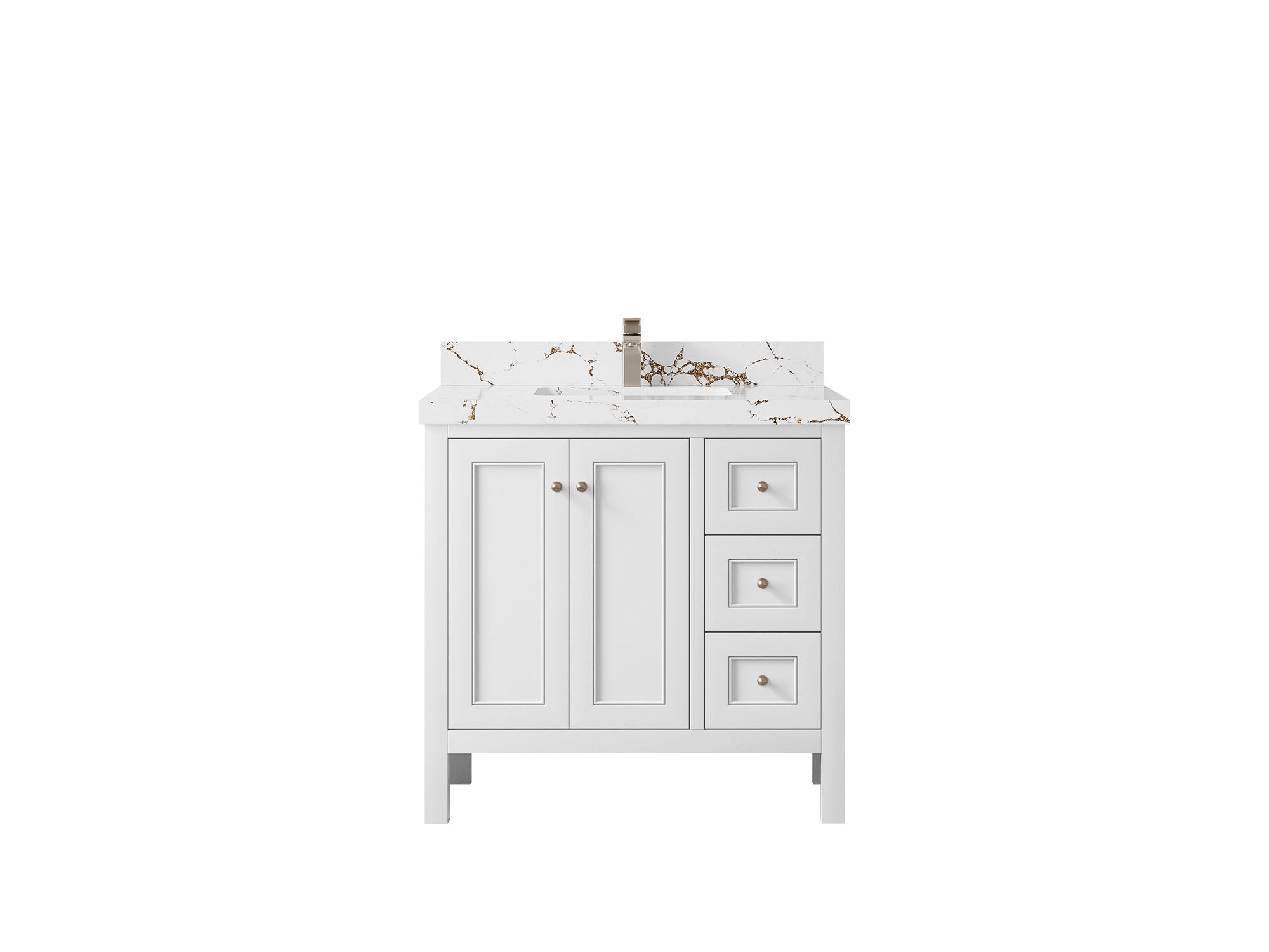 Nashville 36 in. W x 22 in. D Center Sink Bathroom Vanity - Willow Bath and Vanity