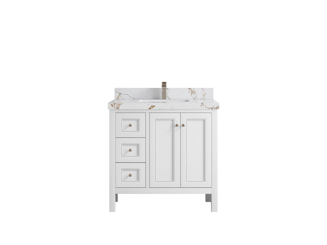 Nashville 36 in. W x 22 in. D Center Sink Bathroom Vanity - Willow Bath and Vanity