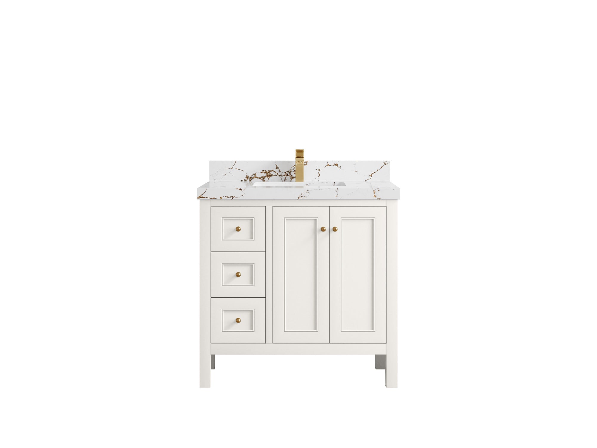 Nashville 36 in. W x 22 in. D Center Sink Bathroom Vanity - Willow Bath and Vanity