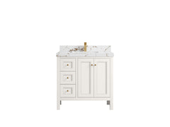 Nashville 36 in. W x 22 in. D Center Sink Bathroom Vanity - photo 45