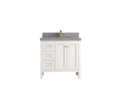 Nashville 36 in. W x 22 in. D Center Sink Bathroom Vanity - photo 43