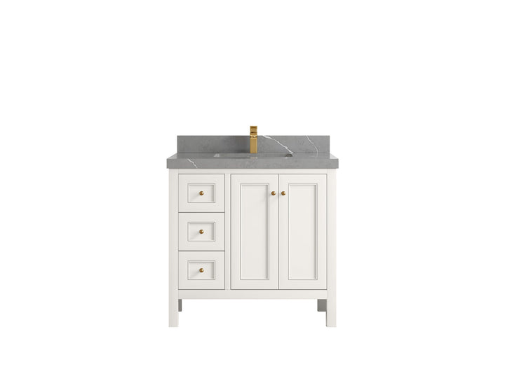 Nashville 36 in. W x 22 in. D Center Sink Bathroom Vanity - photo 43