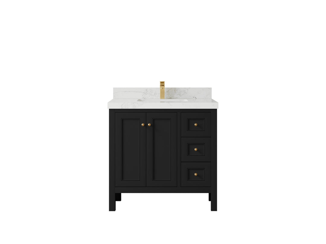 Nashville 36 in. W x 22 in. D Center Sink Bathroom Vanity - Willow Bath and Vanity
