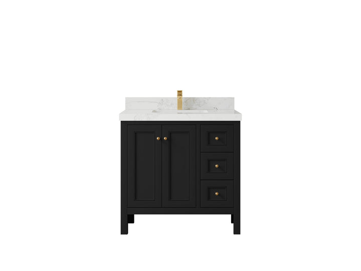 Nashville 36 in. W x 22 in. D Center Sink Bathroom Vanity - photo 19