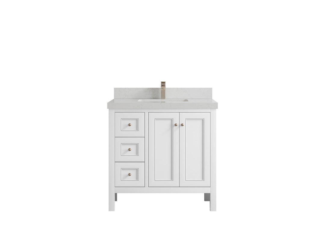 Nashville 36 in. W x 22 in. D Center Sink Bathroom Vanity - Willow Bath and Vanity