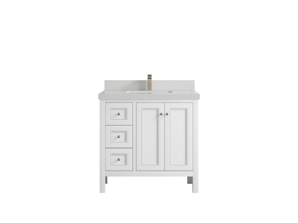 Nashville 36 in. W x 22 in. D Center Sink Bathroom Vanity - Willow Bath and Vanity