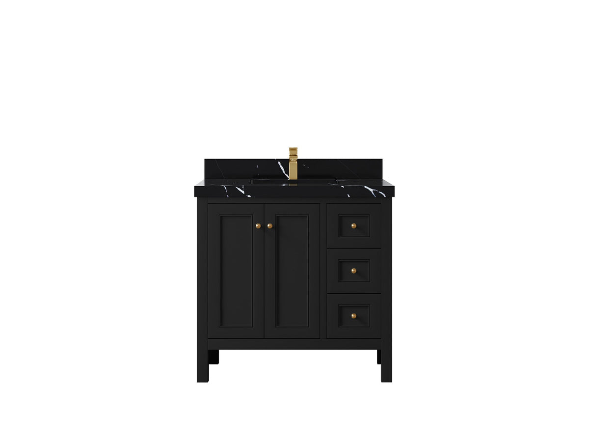 Nashville 36 in. W x 22 in. D Center Sink Bathroom Vanity - Willow Bath and Vanity