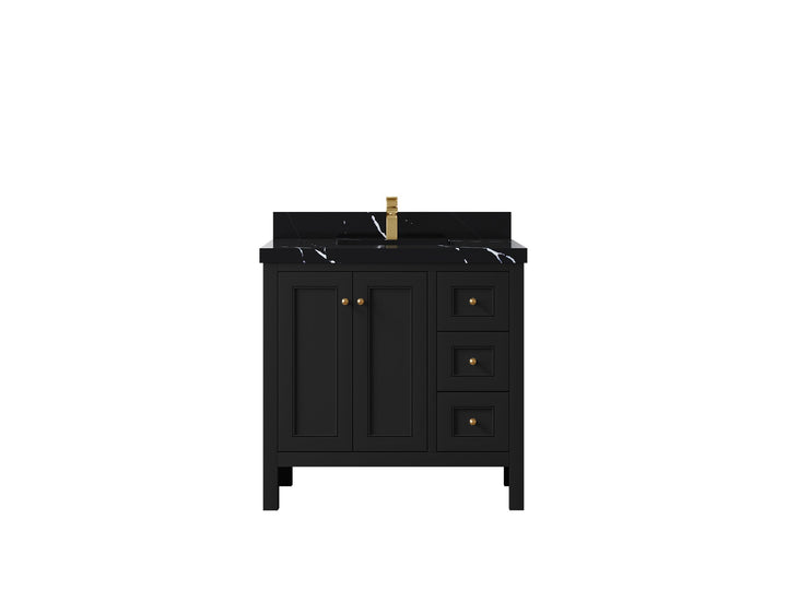 Nashville 36 in. W x 22 in. D Center Sink Bathroom Vanity - photo 31
