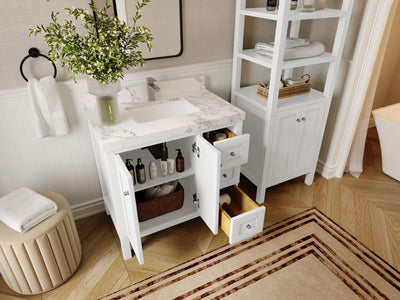 Nashville 36 in. W x 22 in. D Center Sink Bathroom Vanity - Willow Bath and Vanity