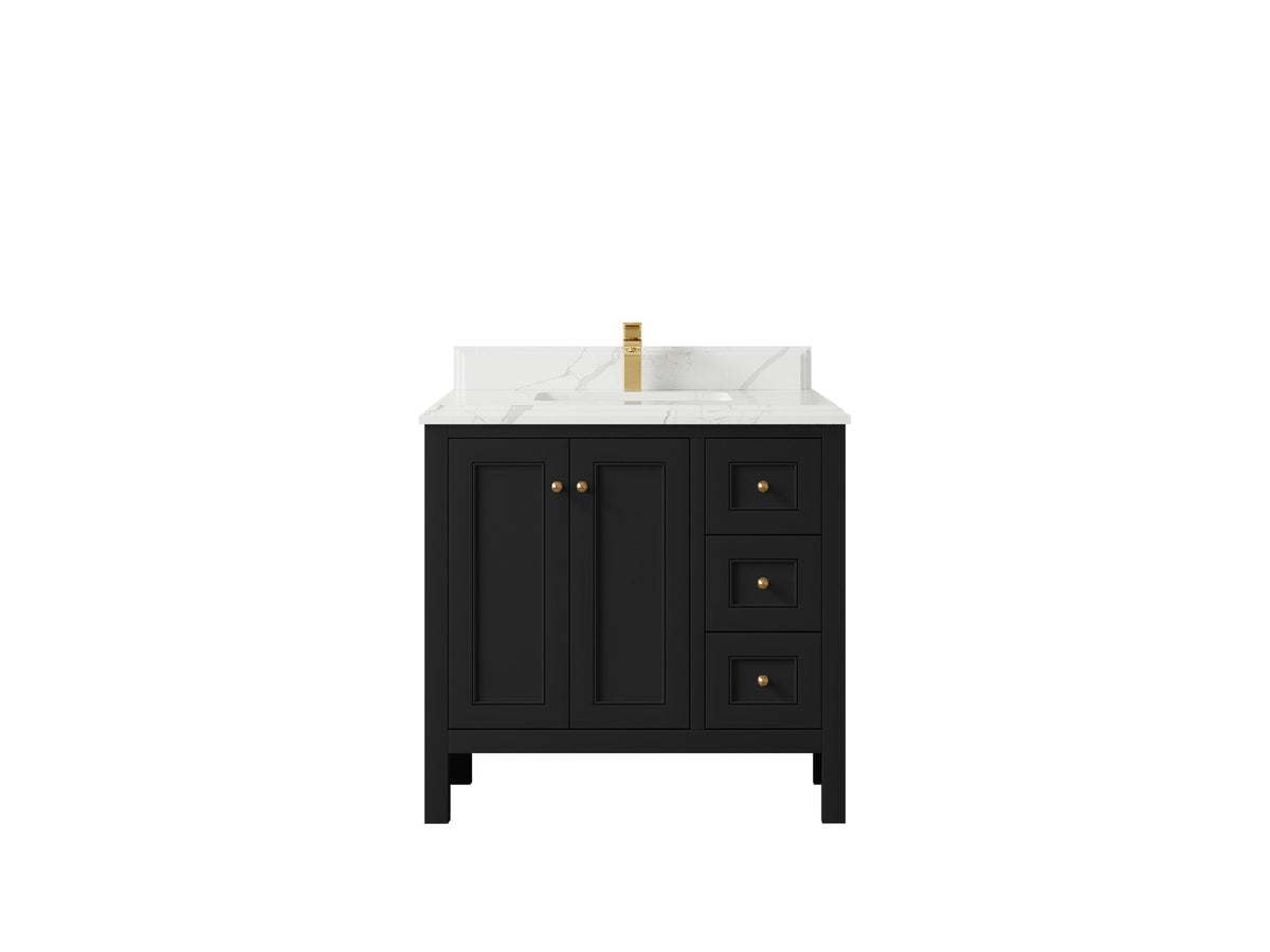 Nashville 36 in. W x 22 in. D Center Sink Bathroom Vanity - Willow Bath and Vanity