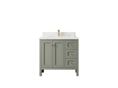 Nashville 36 in. W x 22 in. D Center Sink Bathroom Vanity - Willow Bath and Vanity