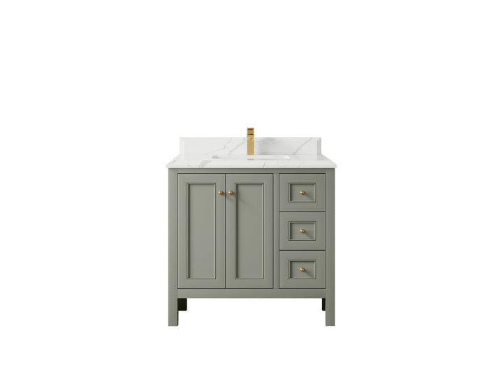 Nashville 36 in. W x 22 in. D Center Sink Bathroom Vanity - photo 33